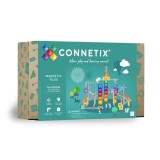 Pachet Connetix Rainbow Ball Run, 92 Piese a, , &oelig; Circuit Magnetic cu Bile, Educatie STEM, Distractie Dinamica