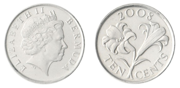 Bermuda 2008 - 10 cents UNC