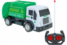 Camion Gunoi Cu Telecomanda Globo Spidko 39401 Scara 1:24 Cu Sunete Si Lumini foto