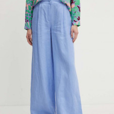 MAX&Co. pantaloni din in lat, high waist, 2416131025200