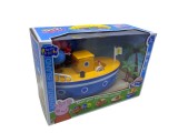 Set Baie Peppa Pig Vaporul Bunicului, Figurina Peppa si Bunic, Jucarie baie, 22 cm, Plastic, 3+ ani