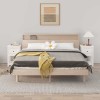 VidaXL Noptiere, 2 buc., alb, 40x35x61,5 cm, lemn masiv de pin 821732