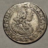 Polonia - Lituania 6 groschen 1660/Cracovia argint Jan ll Casimir Vasa