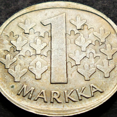 Moneda 1 MARKKA - FINLANDA, anul 1970 * cod 511