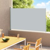 Copertina Laterala Retractabila Terasa vidaXL, Gri, 180x300 cm, Protectie UV, Vant, Impermeabila