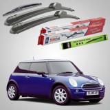 Cumpara ieftin Ștergătoare Mini One R50 R53 2001-2004 | Set Față și Spate Flat &ndash; TeamCar&reg;