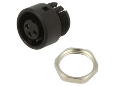 Conector circular 125V 3 pini soclu mamă IP40