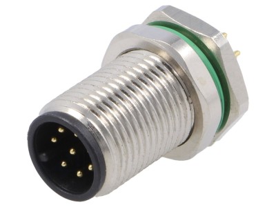 Conector M12 8 pini IP67 THT foto