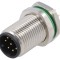 Conector M12 8 pini IP67 THT