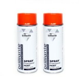 Vopsea Spray Auto Brilliante Portocaliu Pur RAL 2004, 400ml, Set 2 Bucati