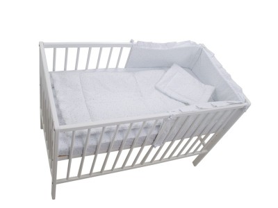 Lenjerie MyKids Little Stars Albastru 4 Piese 120x60 foto