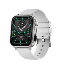 iSEN V96 Smartwatch, Alb, 1.83 HD, Ritm Cardiac, Tensiune Arteriala, Oxigen in Sange (SpO2), Functie Apel, 280 mAh, IP67, Curea Silicon, Aplicatia DaF