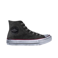Tenisi femei D.Franklin One Way Canvas Hi Negru