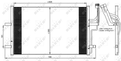 NRF 35507 Condensator, climatizare foto