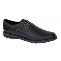 Pantofi barbati casual din piele naturala - Corsa Negru Siret