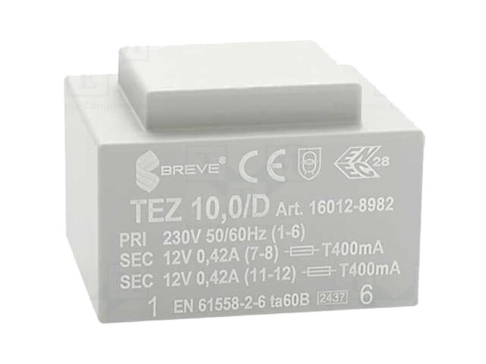 Transformator PCB &icirc;ncapsulat 10VA 230V