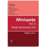 Minispete. Volumul 2. Drept procesual civil. Editia a 3-a - Evelina Oprina
