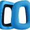 Set 2 bureti TXE pentru casti Logitech F450 / G35 / G930 / G430 / G332 / G231 / G230, Albastru, Plasa, Spuma cu memorie