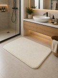 Cumpara ieftin Covoras Eco-blana Moonbeam Imitatie Blana Iepure, Ivory, Marime 60 x 90 cm, Lungime Fir 10 mm, Poliester, Antialergic, Living, Dormitor, Sufragerie, B