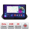 Navigatie Nissan X-trail 2021- Qled 2K Octa Core 4+64 LTE 4G DSP Wifi 5Ghz android auto carplay radio gps internet kit-x-trail-2021+EDT-E413-2K+kit-10