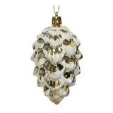 Glob de Craciun - Pinecone Shatterproof White Glitter | Kaemingk