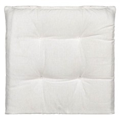 Perna Scaun, Off White, 40x40x5cm, Bumbac, Cu Cordoane