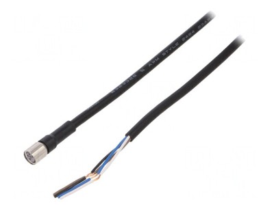 Cablu de conectare M8 4 pini 5m XS3F-M8PVC4S5M foto