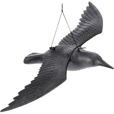 Sperietoare pasari figurina corb orificii de suspendare 41x56x11 cm