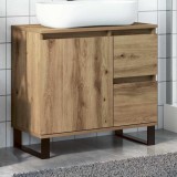 vidaXL Dulap chiuvetă baie, stejar artizanal 65x33x60cm lemn prelucrat