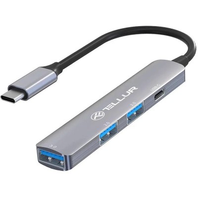 Hub USB 3.1 Tellur, 4 port: 2xUSB 2.0 + 1xUSB-C foto