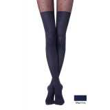 Dres elastic cu model, picățele și imitație de golf, Fantasy Sensation - Marino, 2-S Standard