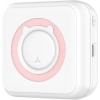Mini imprimanta, tehnologie printare termic, conectivitate Wi-Fi, format A8, compatibil android, IOS, alb/roz