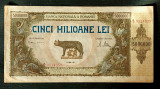Bancnota 5 000 000 lei 1947 - VF+