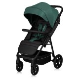 Carucior sport Lionelo Mira, maner 5 pozitii, verde Emerald, pana la 22 kg, 6 luni+