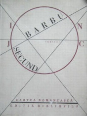 Joc secund - Ion Barbu (editie bibliofila) foto