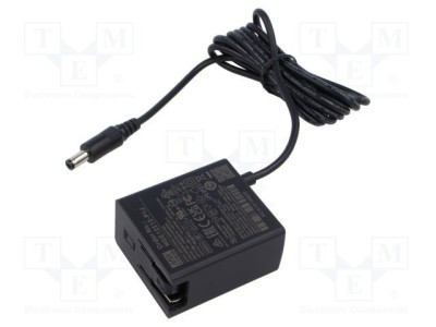 Alimentator MEAN WELL 12V DC 1A 12W plug-in pulsatoriu foto