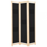 vidaXL Paravan de cameră cu 3 panouri, 120x170x4 cm, textil