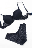 Set lenjerie intima sutien si chiloti, 999MRE1585 - 75, Miorre, 85% poliamida/15% elastan, Albastru inchis