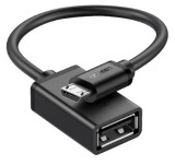 CABLU Ugreen OTG, &quot;US133&quot;, Micro-USB(T) to USB 2.0(M), 480Mbps, PVC, lungime 0.15m, negru &quot;10396&quot; (timbru verde 0.08 lei) - 6957303813964