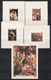 Centrafricana 1978 - 400 de ani de la nașterea lui Peter Paul Rubens, 4 Colite DE LUX NDT + Colita DE LUX NDT, F. RARE, MNH
