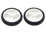 Ax albă cu crestătură D și &icirc;mpingere, &Oslash; 32mm, Diam. 3mm