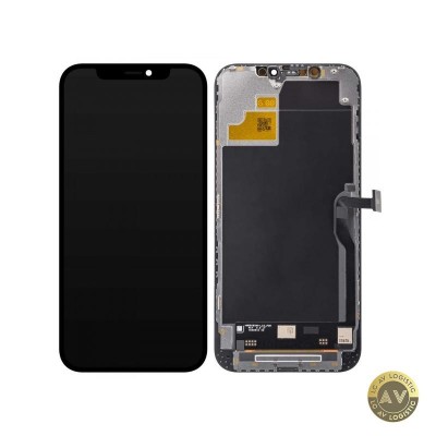 Display cu Touchscreen JK pentru Apple iPhone 12 Pro Max cu Rama Versiune LCD In-Cell Negru foto