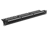 Patch Panel LANBERG Negru 24 Porturi Cat 6 Standard 19" RACK