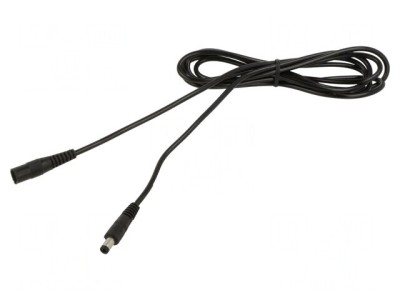 Cablu Alimentare DC 5,5x2,1 mm Negru 1x0,5mm2 foto