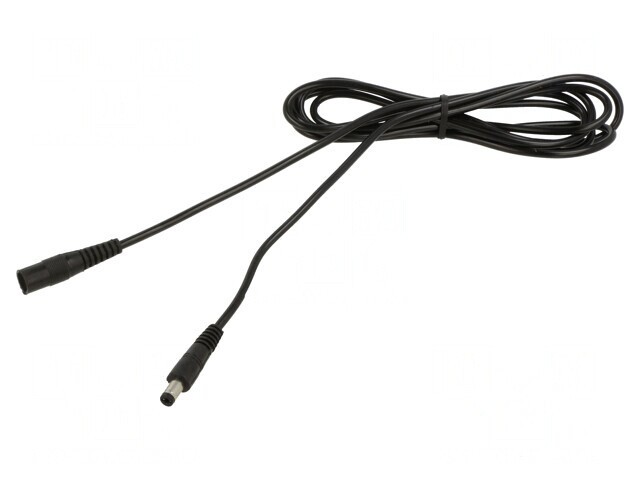 Cablu Alimentare DC 5,5x2,1 mm Negru 1x0,5mm2