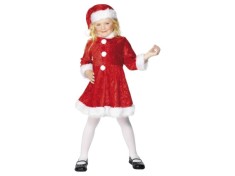 Costum simplu rochie Craciunita (pentru fete) foto