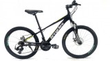 Bicicleta MTB 26&Prime; BR Tornado, cadru Aluminiu, 21 viteze, cu Shimano, Negru, 14