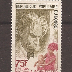 Congo 1975 - 100 de ani de la nașterea doctorului Albert Schweitzer, MNH