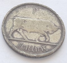 217. Moneda Irlanda 1 Shilling (Shilling) 1928 - Saorst&amp;aacute;t &amp;Eacute;ireann foto