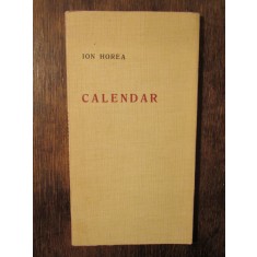 Calendar - Ion Horea (autograf și dedicație pentru scriitorul Vasile Băran)